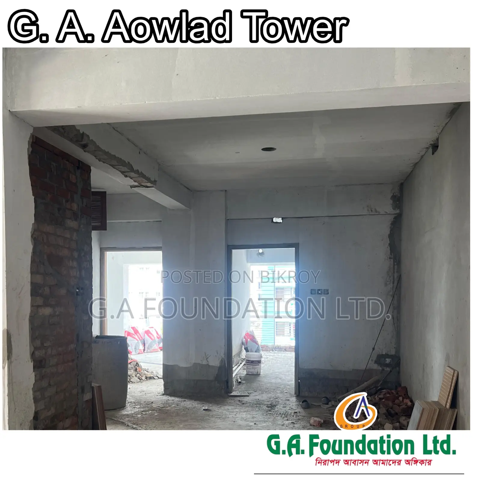 3-bedroom Apartment in G. A. Aowlad Tower, Mirpur for Sale