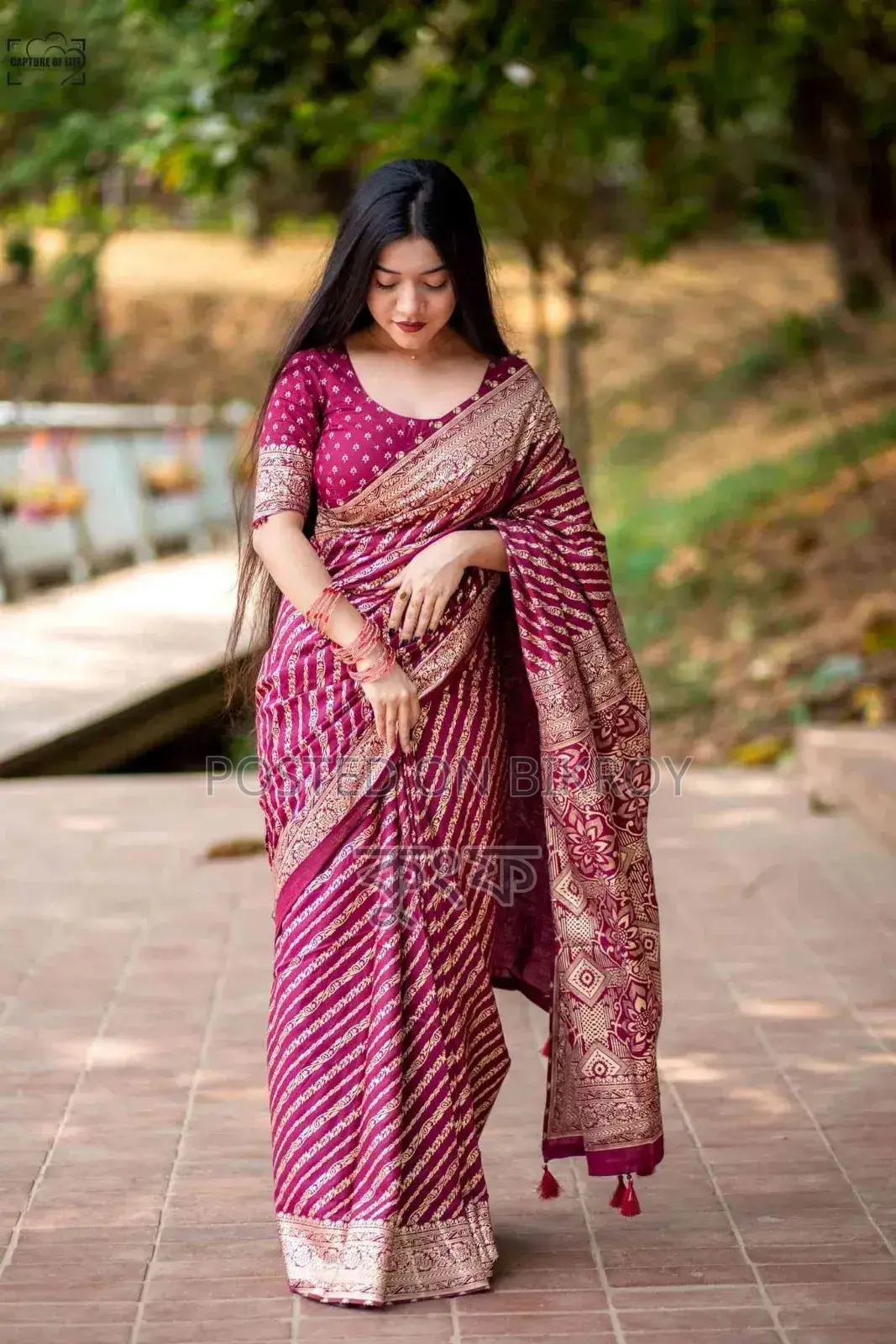 Saree looks beautiful on me