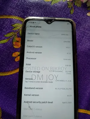 Oppo A5s (AX5s) 32 GB Blue