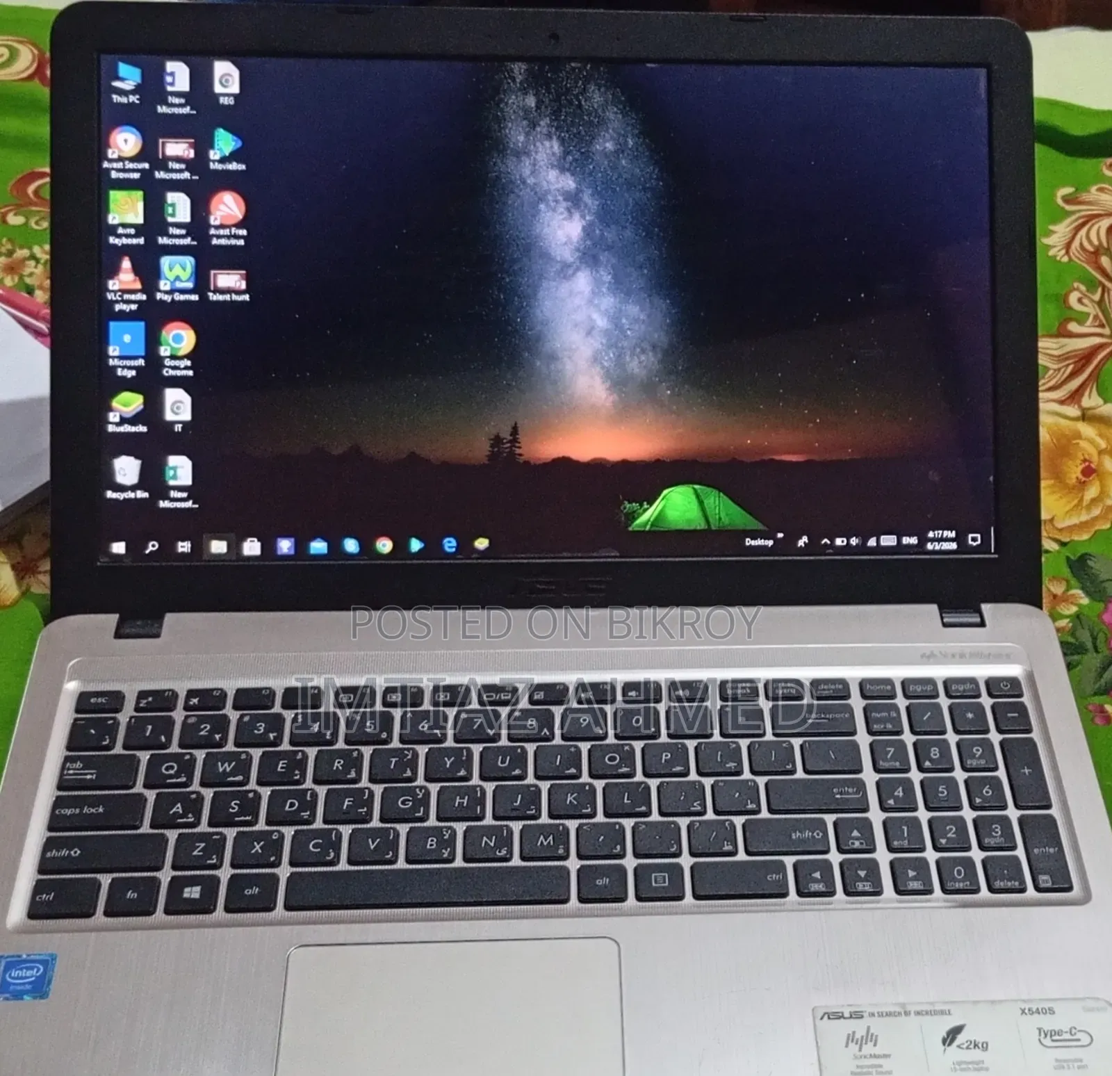 Laptop Asus VivoBook X540SA 2GB Intel Core i5 HDD 500GB