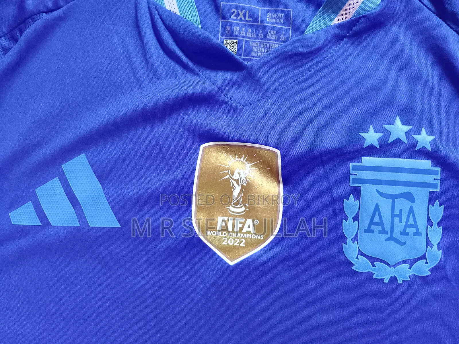 Argentina Away Jersey Player Edition