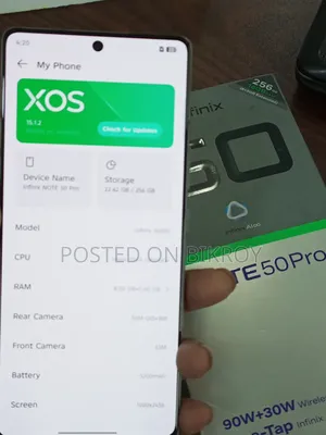ইনফিনিক্স নোট ৫০ প্রো ২৫৬ জিবি হোয়াইট