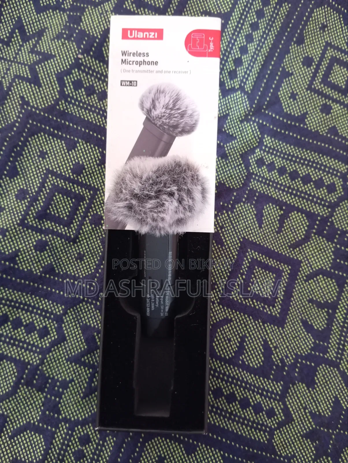 Microphone Ulanzi Wm-10 Black