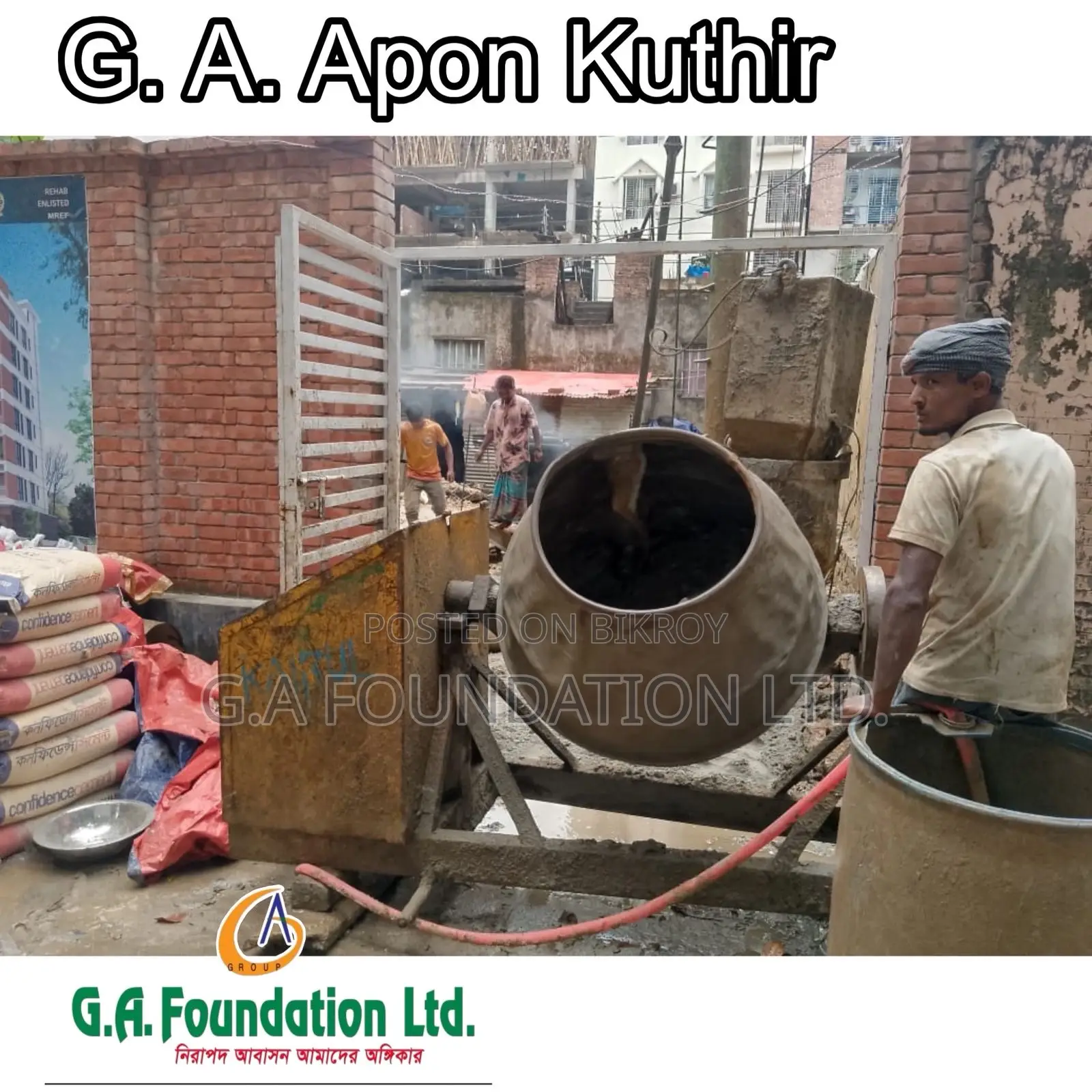3-Bedroom Apartment in G. A. Apon Kuthir, Mirpur for Sale