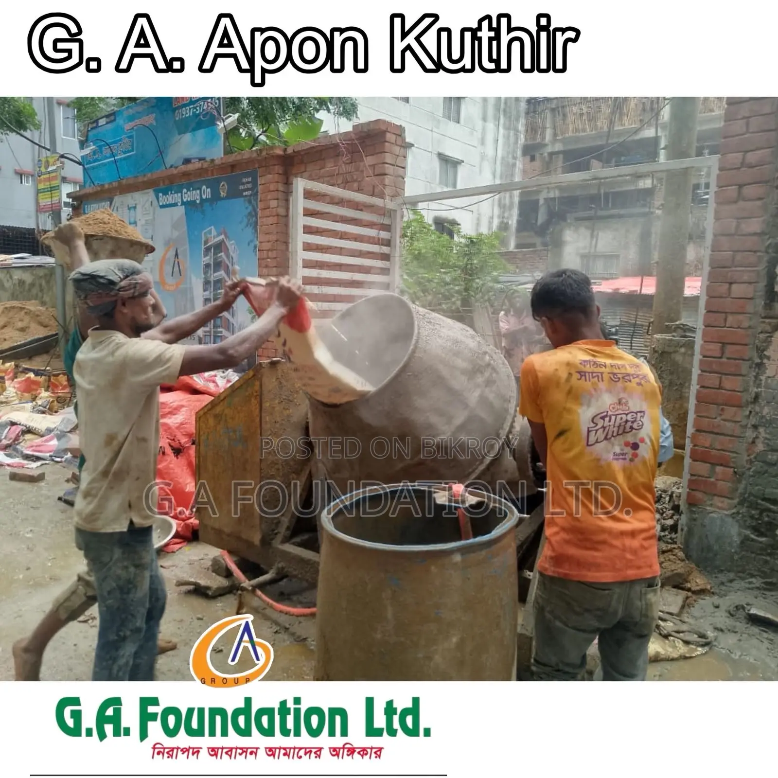 3-Bedroom Apartment in G. A. Apon Kuthir, Mirpur for Sale