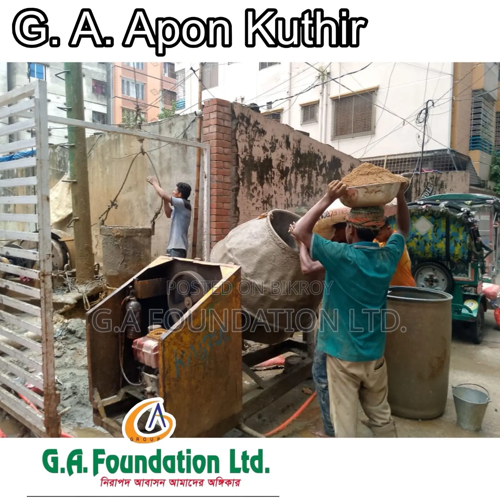 3-Bedroom Apartment in G. A. Apon Kuthir, Mirpur for Sale