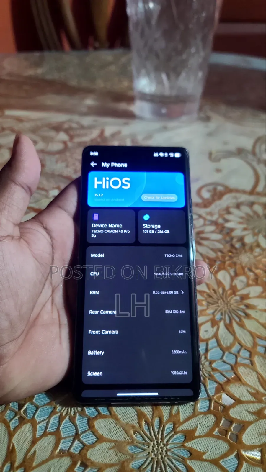 Tecno Camon 40 Pro 4G 256 GB Black