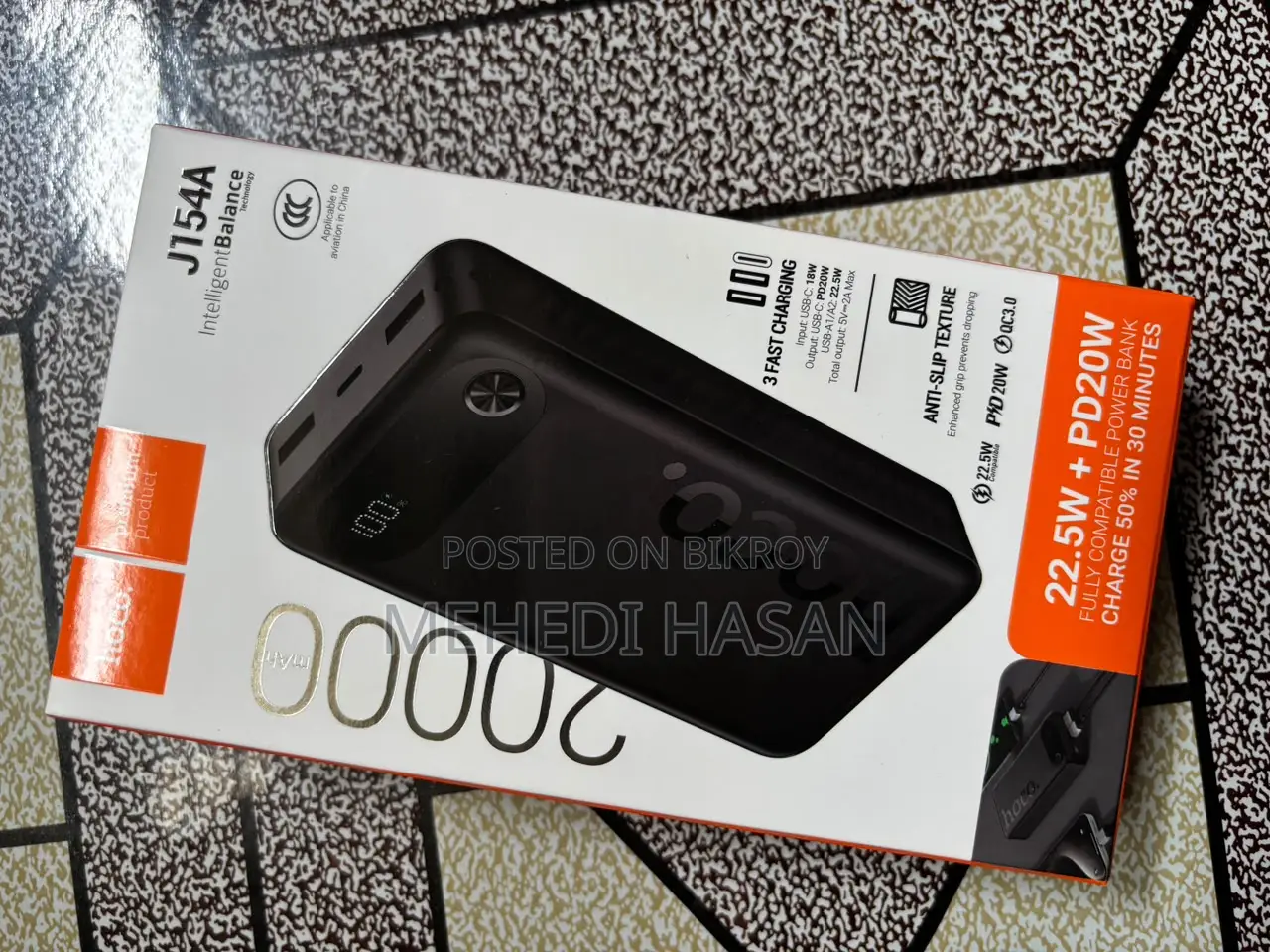Hoco J154a Power Bank (20000mah)