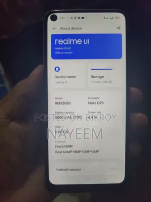রিয়েলমি ৮ প্রো ১২৮ জিবি সিলভার