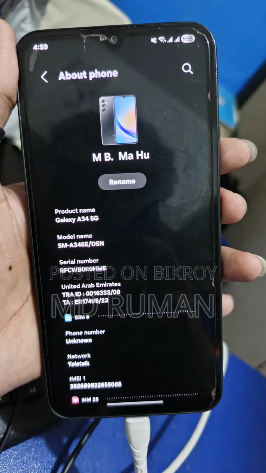 Samsung Galaxy A34 5G 256 GB Black