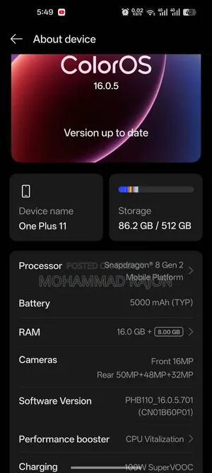 OnePlus 11 512 GB Black
