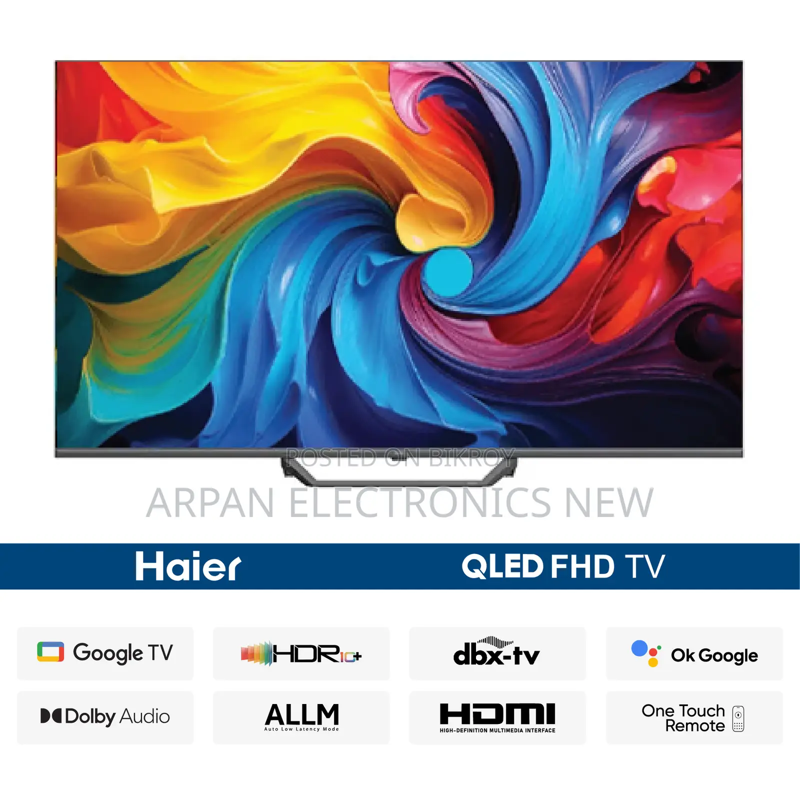 Haier H32S80GFX 32" QLED FHD Android Google TV Eid Joy