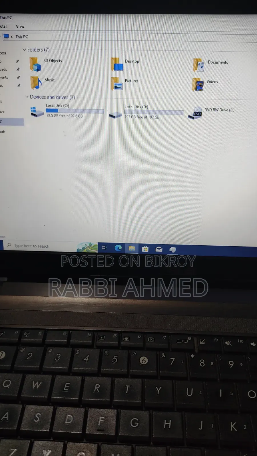 Laptop Asus 4GB Intel Core i7 HDD 320GB