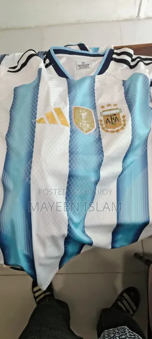 Argentina World Cup Jersey-26 Player Edition, Master Copy M-size