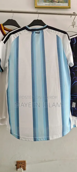 Argentina World Cup Jersey-26 Player Edition, Master Copy M-size
