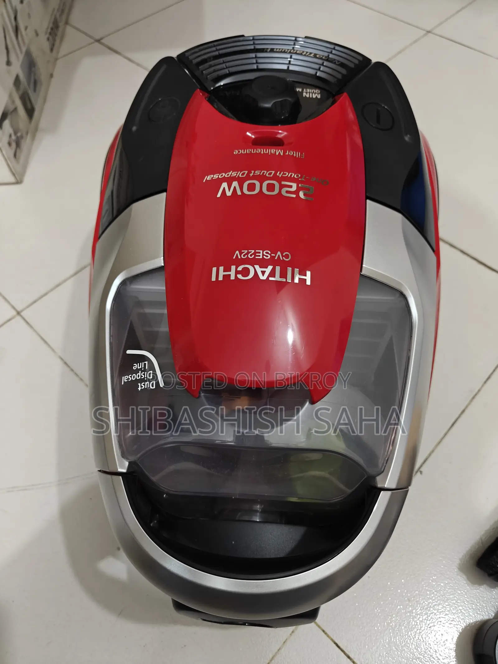 Hitachi 2200w High Power Cyclonic Vacuum Cleaner (Cv-Se22v)