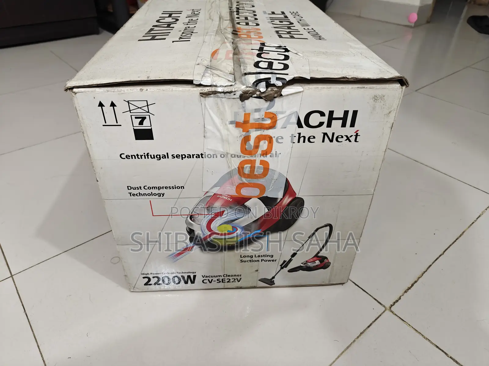 Hitachi 2200w High Power Cyclonic Vacuum Cleaner (Cv-Se22v)