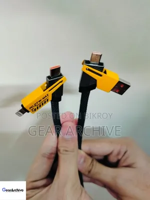 Pd27w Mecha Rope Data Cable | Four-in-One Suitable With Ios Android
