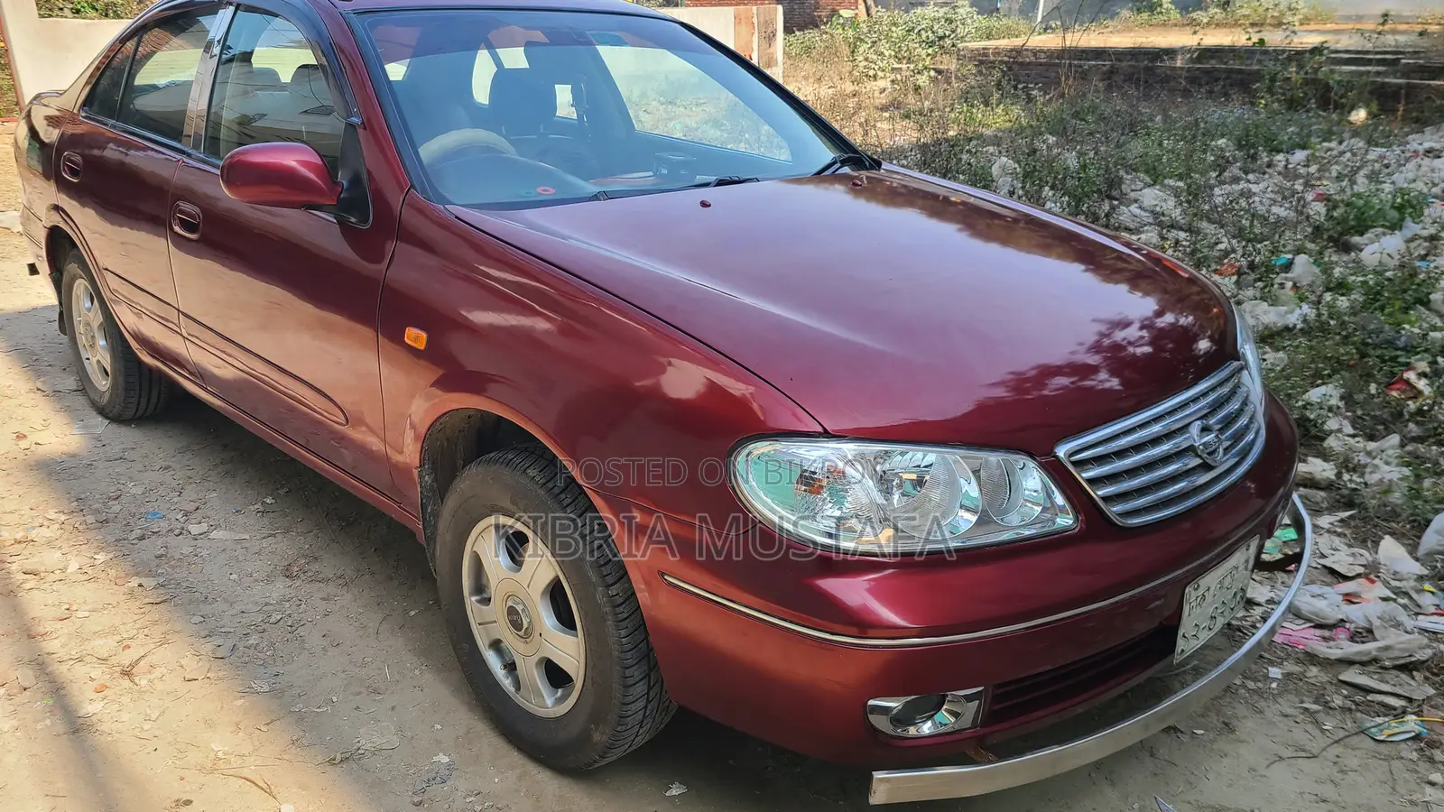 Nissan Sunny 2007 Maroon