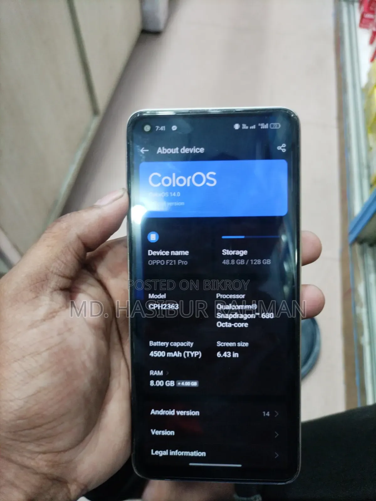 Oppo F21 Pro 128 GB Orange