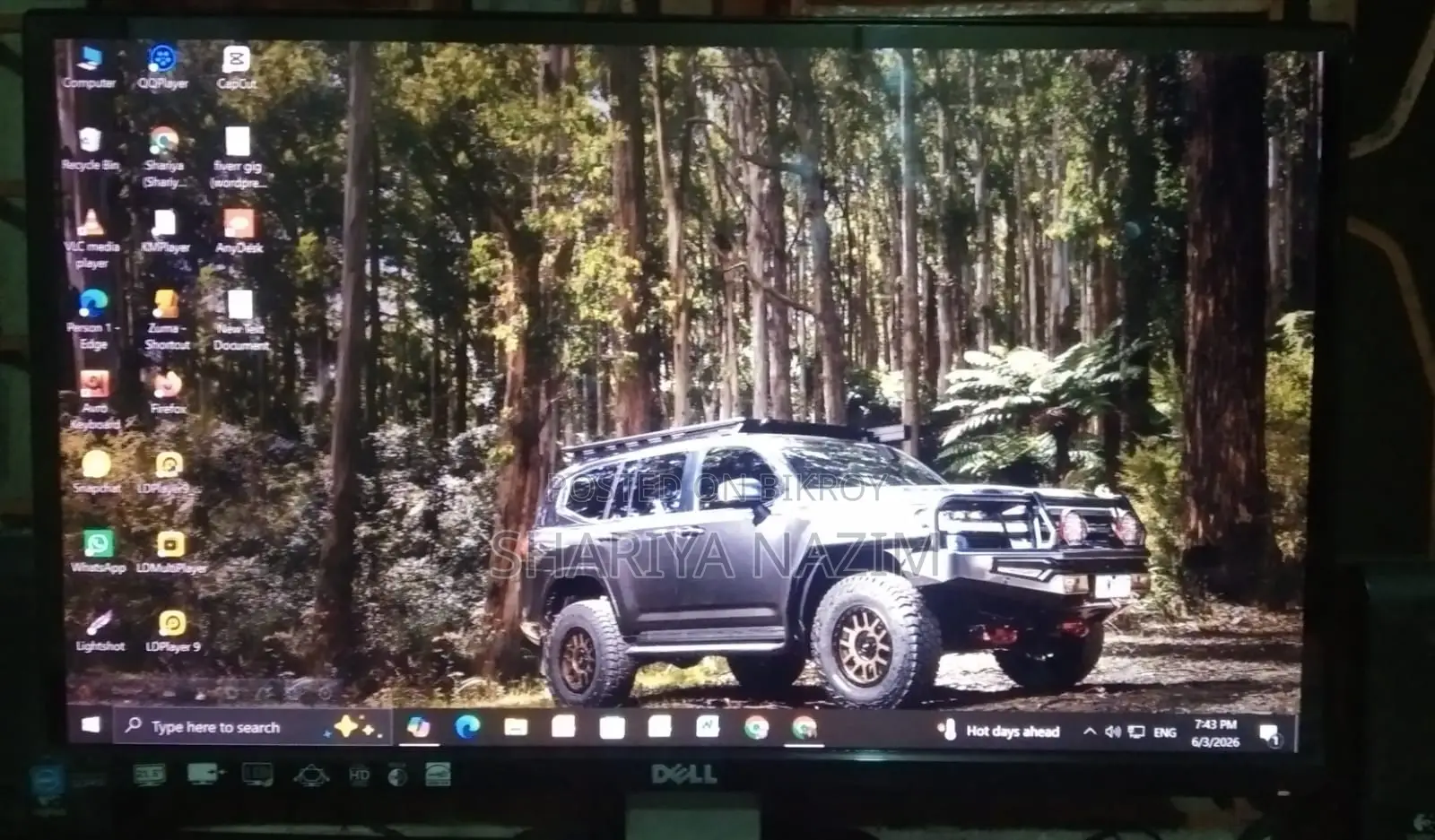 Used FHD LED Borderless Monitor for Sale
