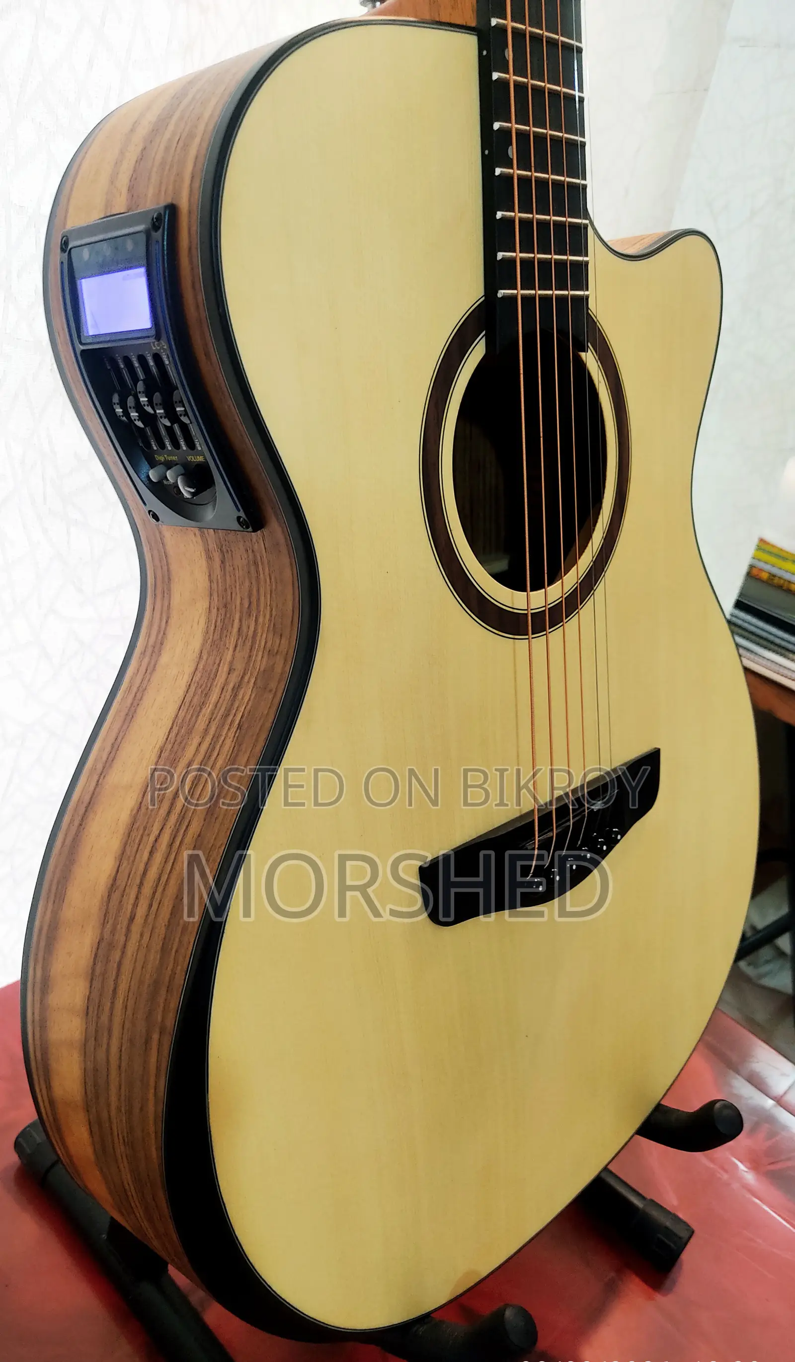 Emeryla L-570-40 Guitar With Equalizer, Tuner, Bag Accessories