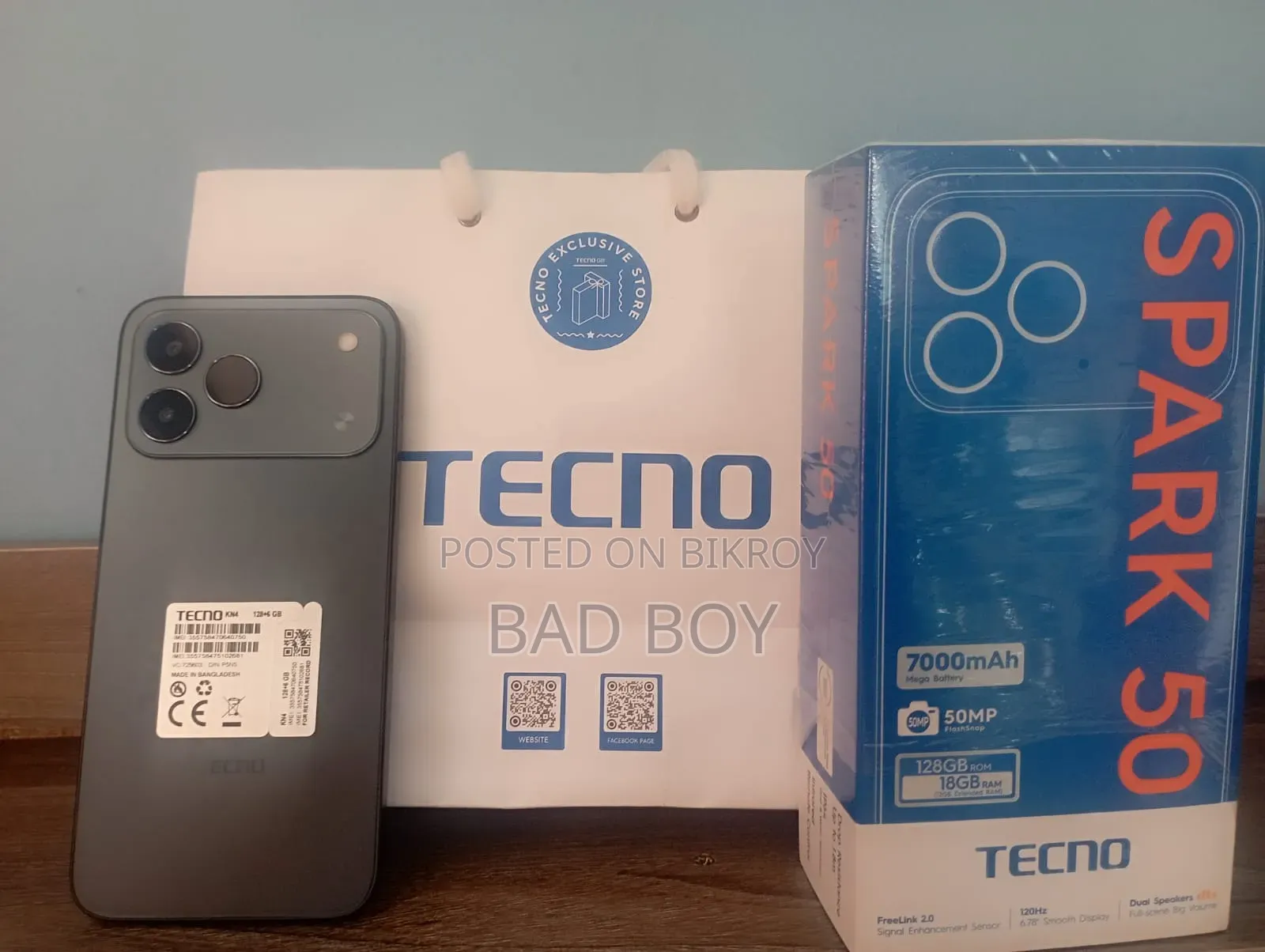 New Tecno Spark 50 128 GB Black