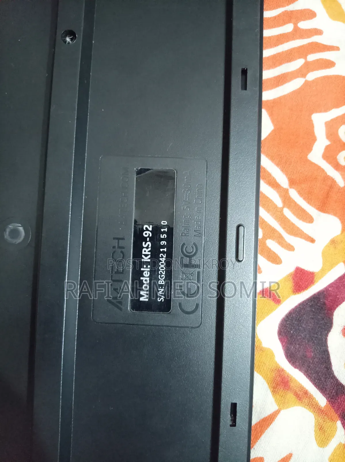A4tech Keyboard (Model- KRS-92) Prize-600tk