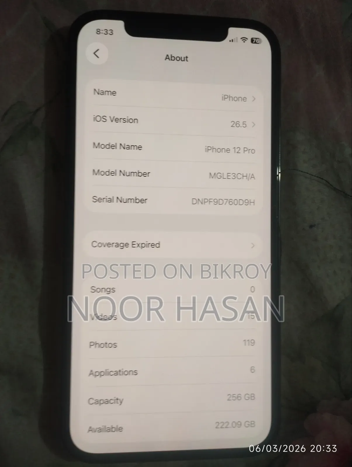 Apple iPhone 12 Pro 256 GB Gray