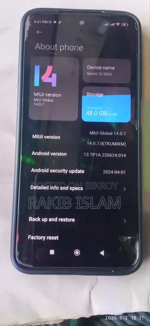 Xiaomi Redmi 10 64 GB Red