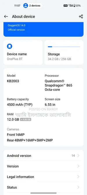 OnePlus 8T 256 GB White