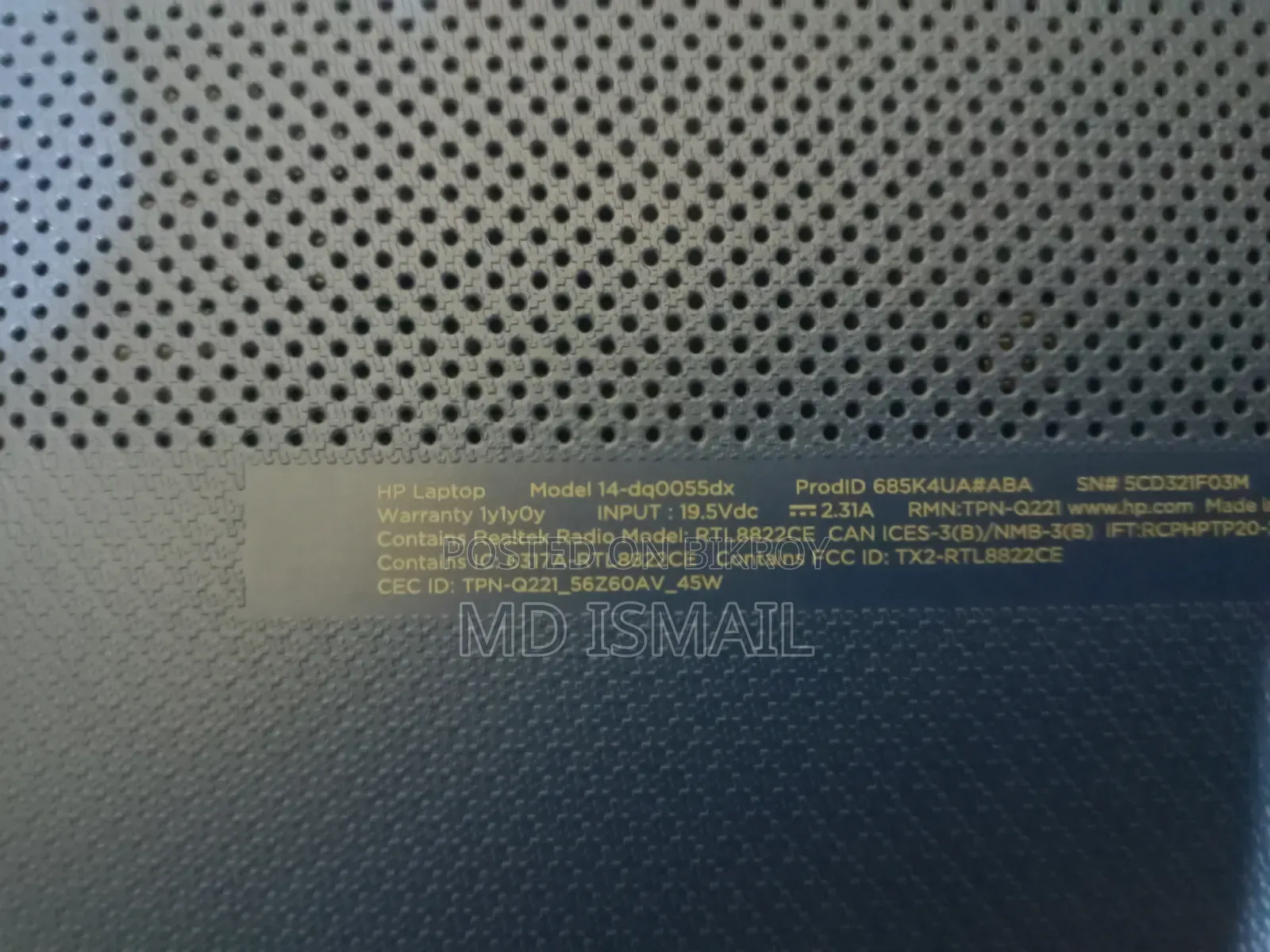 Laptop HP 14S 4GB Intel Celeron eMMC 60GB
