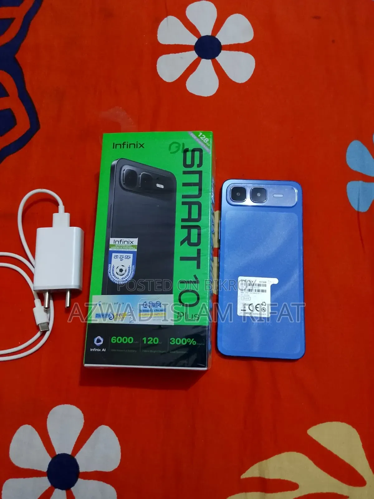 Infinix Smart 10 Plus 128 GB Blue