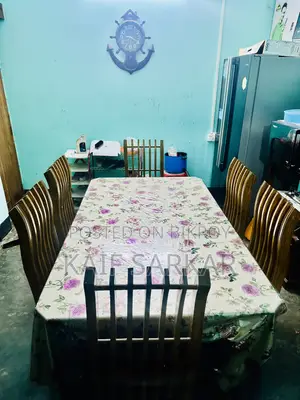 Teak Wood 6-chair Dining Table
