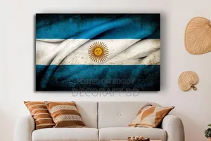 Argentina Flag Canvas Premium Print