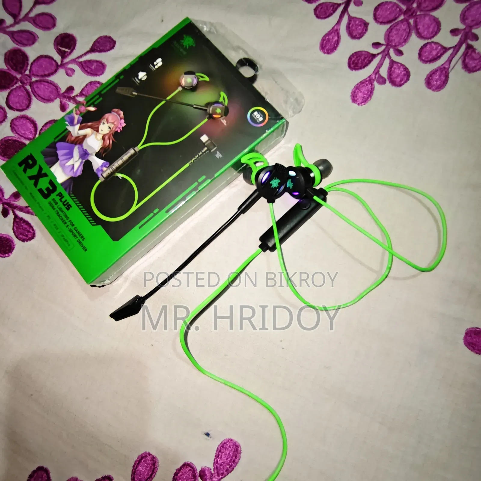 Plextone Rx3 Plus. RGB Type-C Earphone