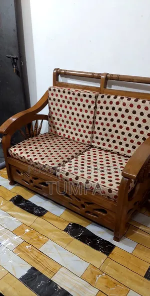 Chittagong Teak Wood 2+2+1 Sofa Set