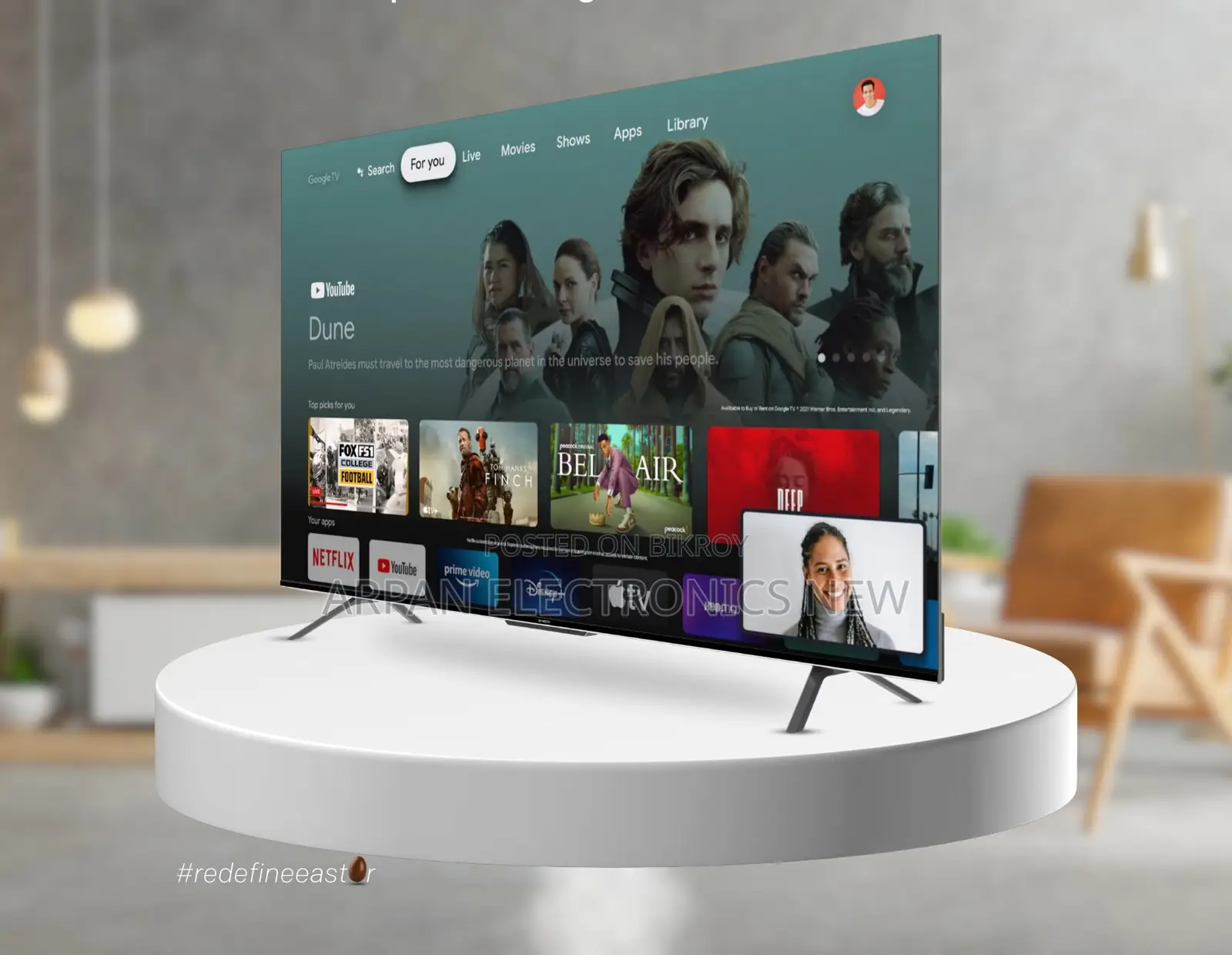 Voice Control Android Smart TV 43 Inch Sony 5 Years Warranty