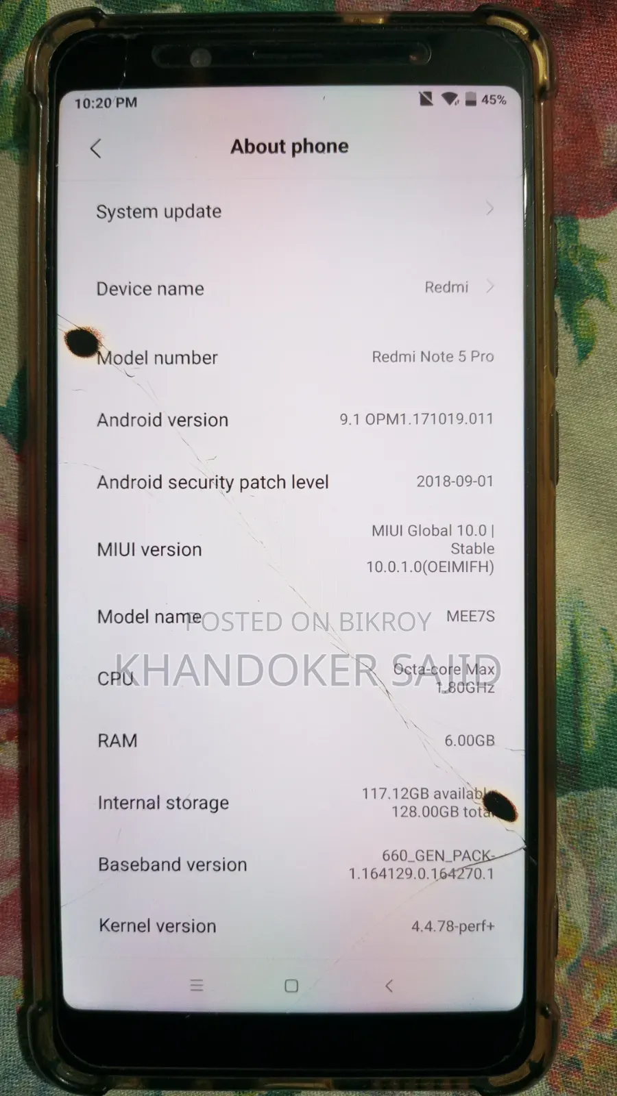 Xiaomi Redmi Note 5 Pro 64 GB Black