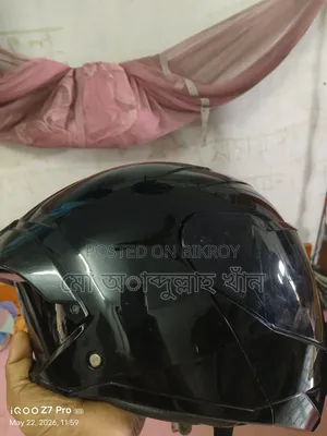 Helmet, no problems, used for a short time