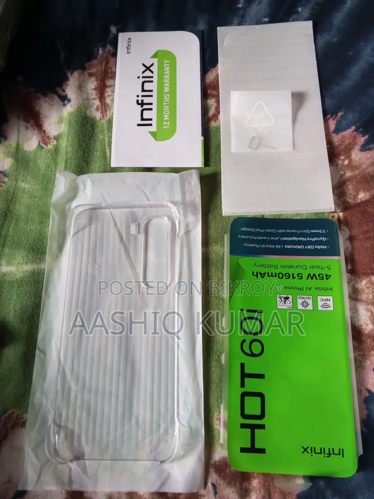 New Infinix Hot 60i 128 GB Silver