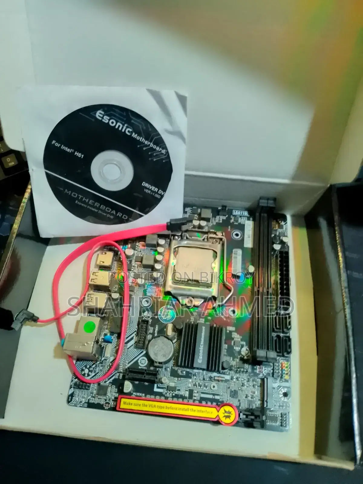 Esonic H61 Motherboard I3 3rd Gen