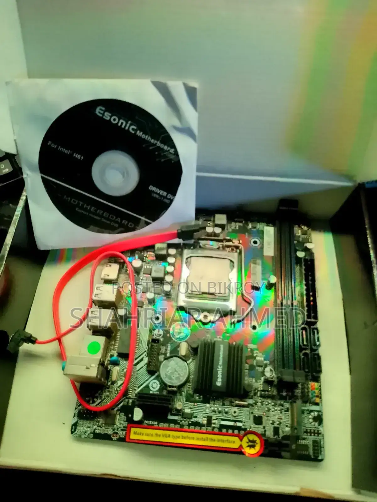 Esonic H61 Motherboard I3 3rd Gen