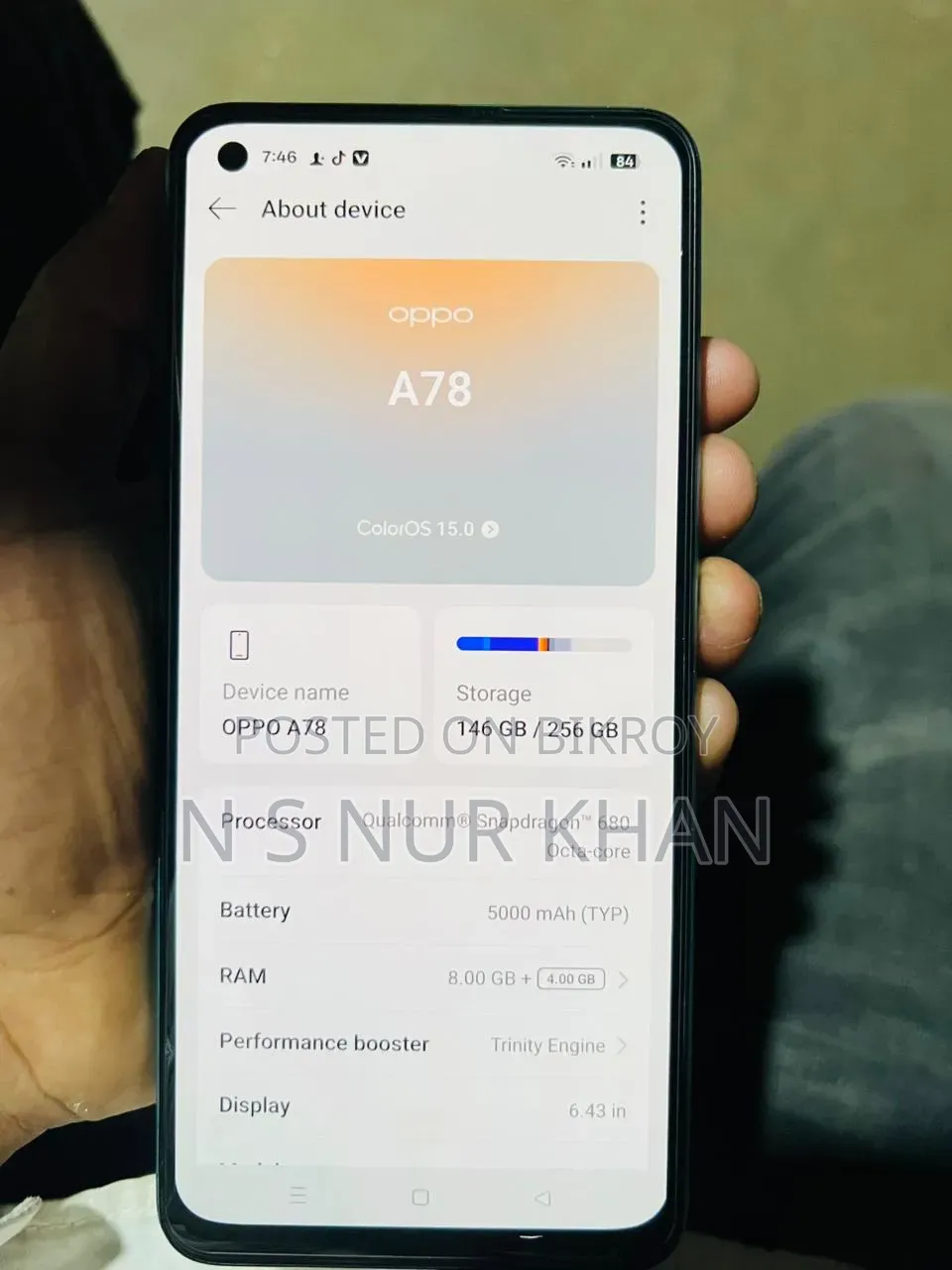 Oppo A78 128 GB Blue