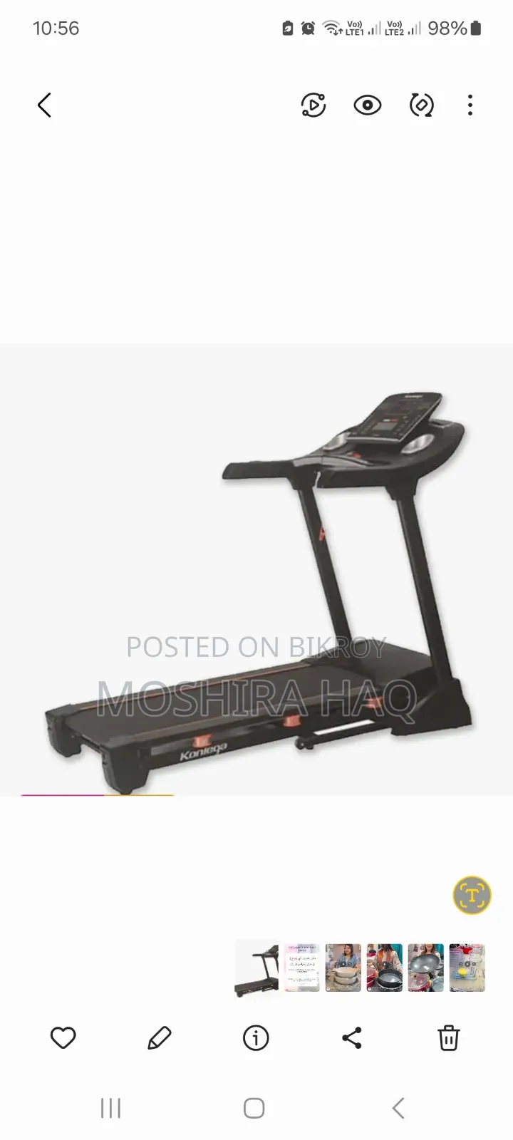 Treadmill Kpower 842e