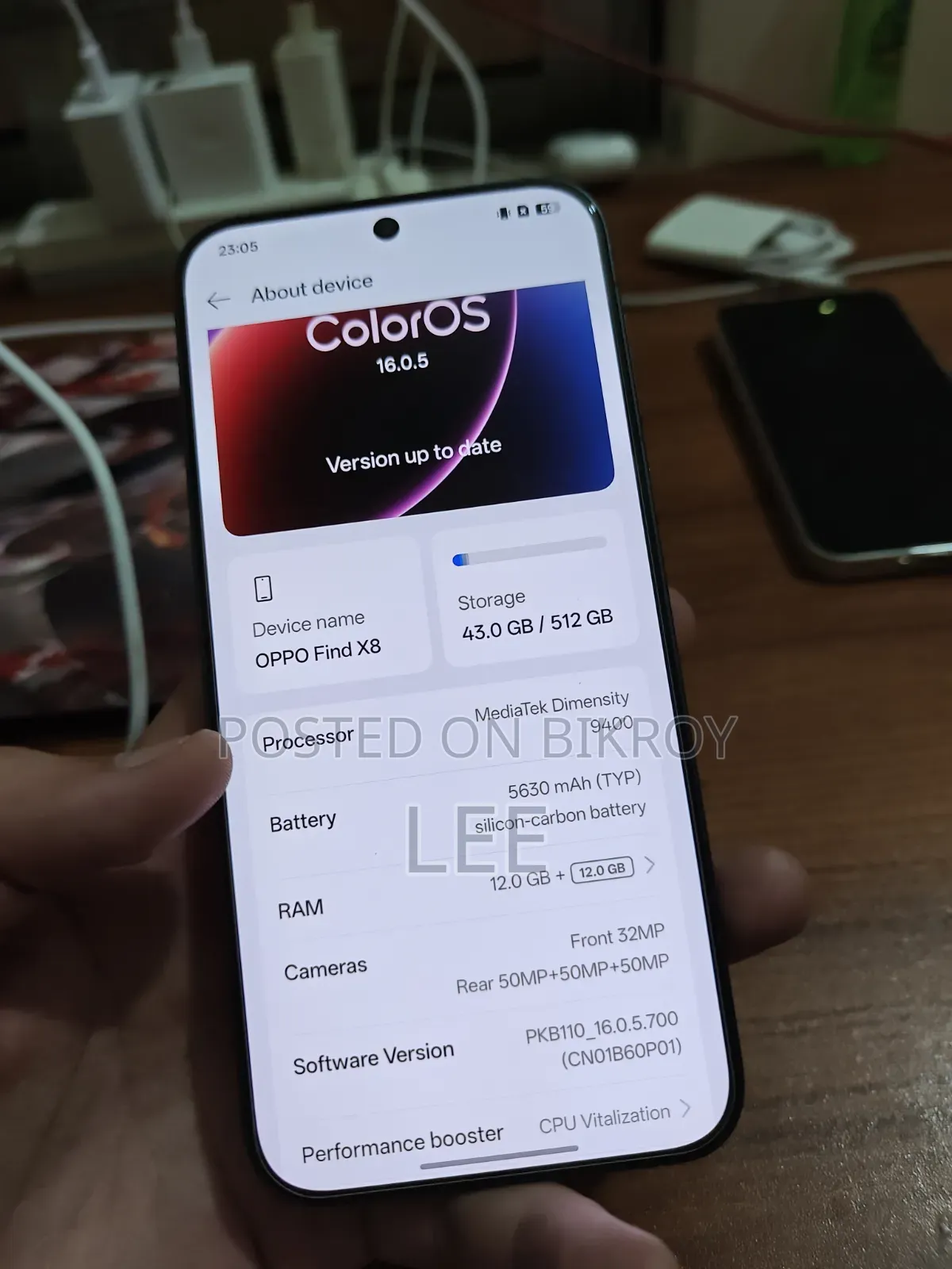 Oppo Find X8 512 GB Gray