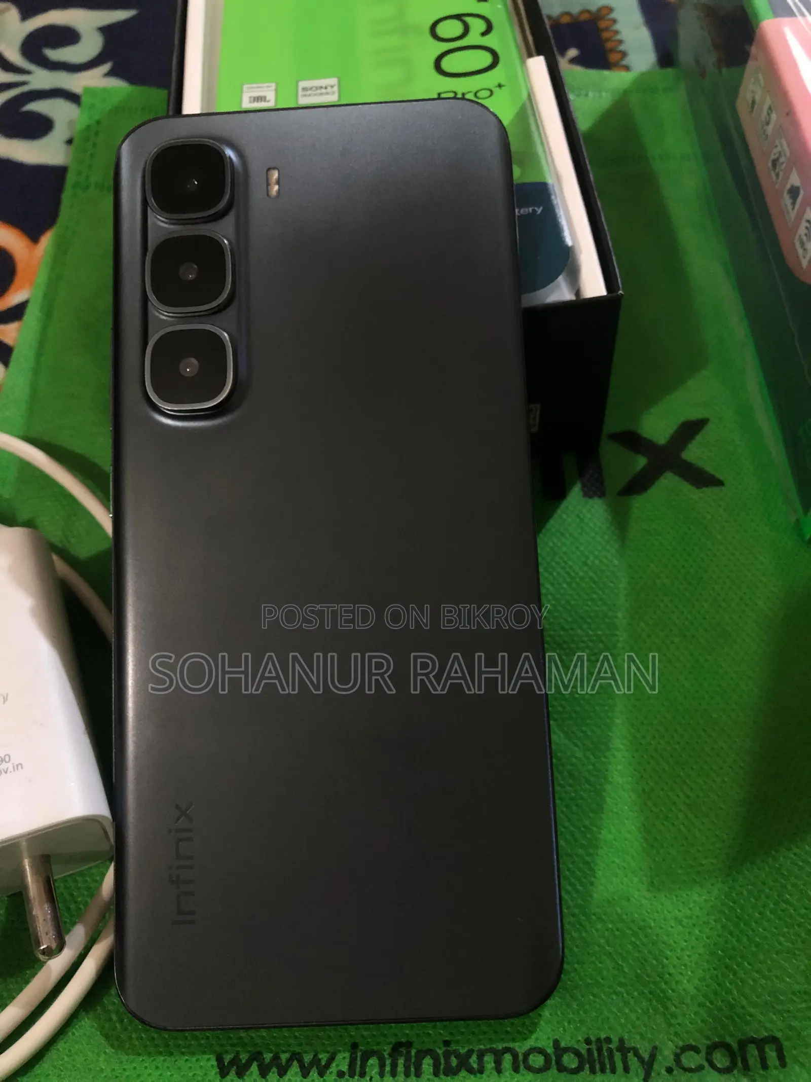 ইনফিনিক্স হট ৬০ প্রো+ ২৫৬ জিবি ব্ল্যাক