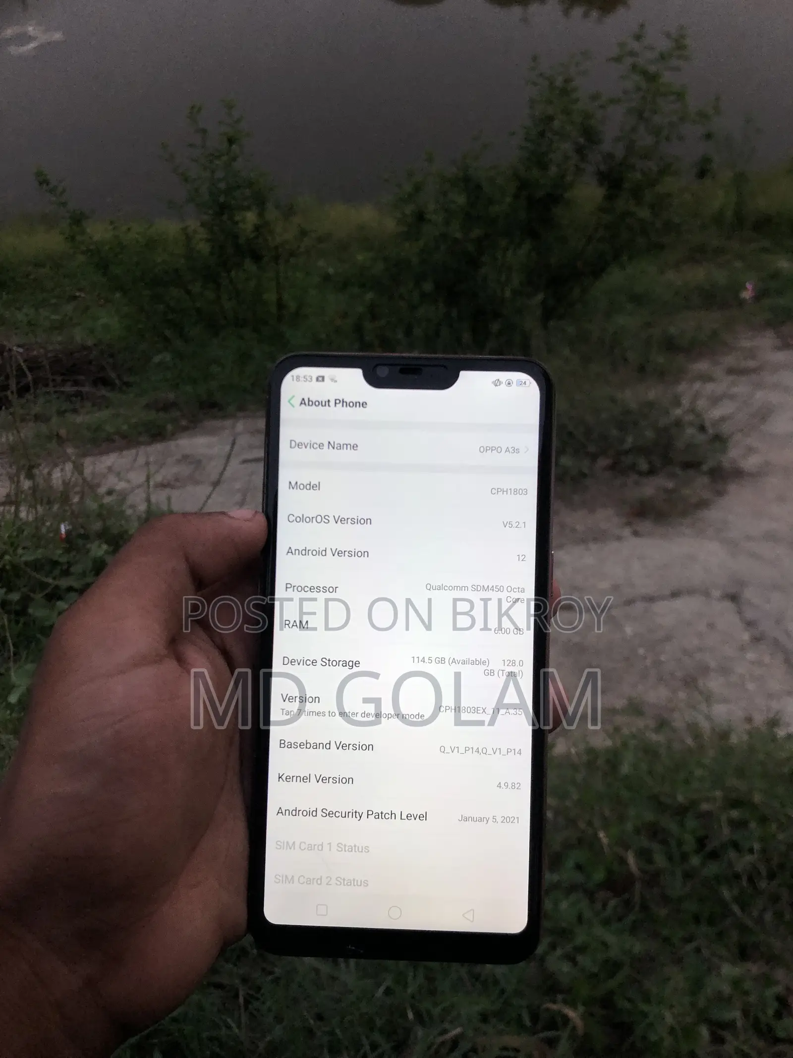Oppo A3s 64 GB Blue