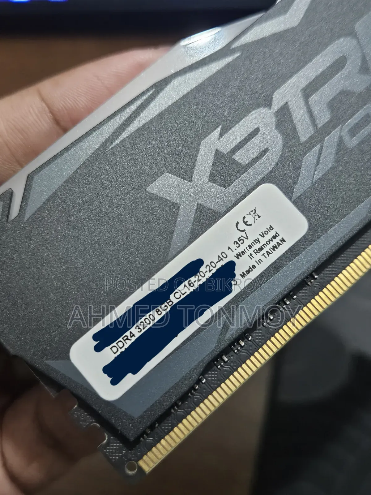 Ocpc X3 RGB DDR4 3200MHz 8GB (Black)