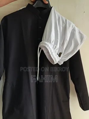 Zynoor Premium Black Panjabi & Pajama Set